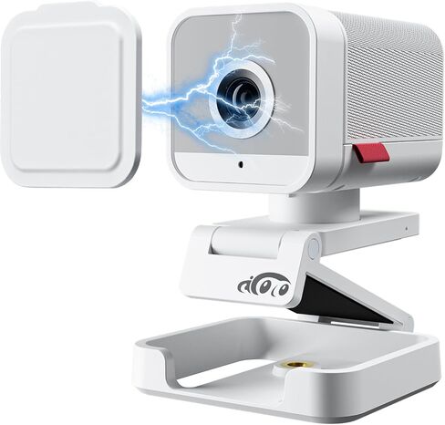 aicoco 1080p Webcam, Streaming Web Camera with Dual Microphone, AI Tracking & FHD Web Cam w/ 90° View, Plug and Play USB Computer Camera for Zoom/Skype/YouTube, PC/Laptop/Desktop, Calls/Conference in Kuwait