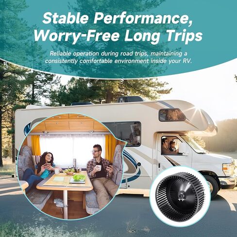 ترقية 1472-1091 RV استبدال عجلة منفاخ مكيف الهواء 14721091 RV عجلة منفاخ متوافقة مع Coleman Mach RV AC 4800، 4801، 4805، 4806، 4820، 4821، 4825، 4826، 6701-6703 إلخ. قطر 7 بوصات in Kuwait