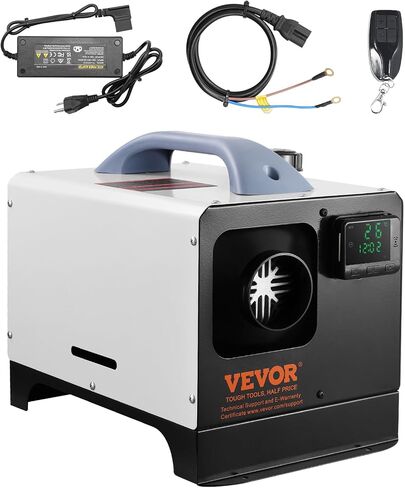 VEVOR 5-8KW Diesel Heater, Diesel Air Heater All in One with Remote Control and LCD Screen, Fast Heating Low Noise, Portable Diesel Heater for Truck Van RV Trailer Camper and Indoors in Saudi Arabia