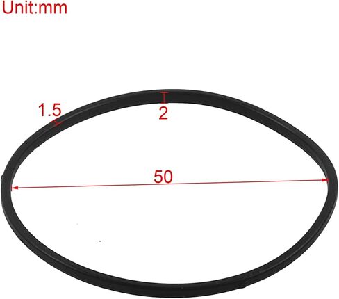 10Pcs Seal O-Ring Float Bowl Gasket 16010-ZE1-812 for GX120 GX140 GX160 GX200 GXV120 GXV140 GXV160 Carburetor Replacement Lawn Mower Accessories, Black in Saudi Arabia