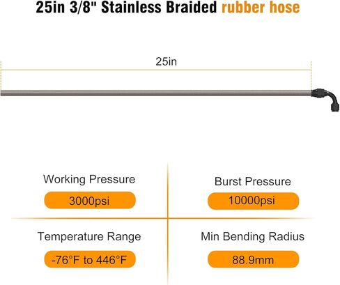 طقم خرطوم توجيه كهربائي 3 مرايا متوافق مع CHEVY C10، خراطيم مضخة مضفرة من الفولاذ المقاوم للصدأ من النايلون، مجموعة خط وقود مبادلة 6AN 3/8 بوصة LS in Kuwait