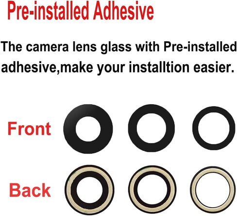 LEAFE for iPhone 14 Pro and iPhone 14 Pro Max Camera Lens Replacement,2 Sets OEM Original Camera Glass Lens for iPhone 14 Pro/iPhone 14 Pro Max with Pre-Installed Adhesive+Repair Tools in Saudi Arabia
