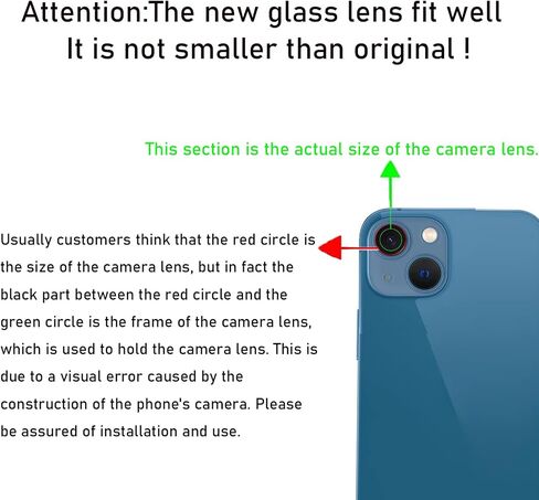 LEAFE for iPhone 14 Pro and iPhone 14 Pro Max Camera Lens Replacement,2 Sets OEM Original Camera Glass Lens for iPhone 14 Pro/iPhone 14 Pro Max with Pre-Installed Adhesive+Repair Tools in Saudi Arabia