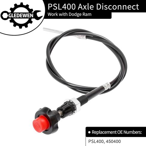 مجموعة قطع اتصال المحور Gledewen PSL400، متوافقة مع 1994-2002 Dodge Ram 1500 2500 3500، نظام مشاركة محرك المحور الأمامي، تحويل فصل عمود المحور، مجموعة قفل كابل قطع المحور 4wd in Saudi Arabia