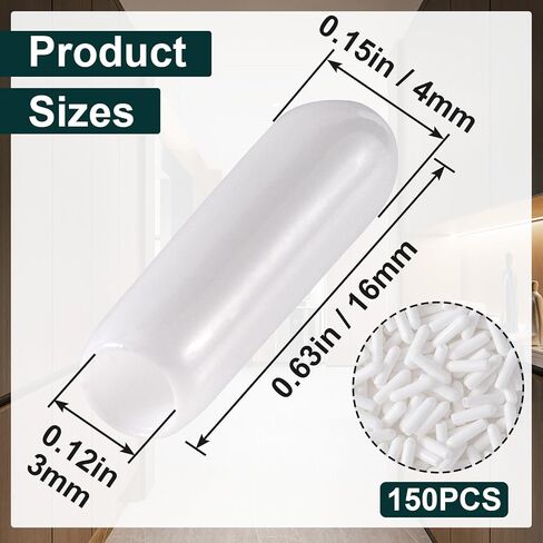 OIIKI 100 PCS Universal Dishwasher Rack Tine Prong Repair End Cover Caps, Flexible Vinyl Extra Long 1 inch Anti Slip Round Tips-Gray in Saudi Arabia