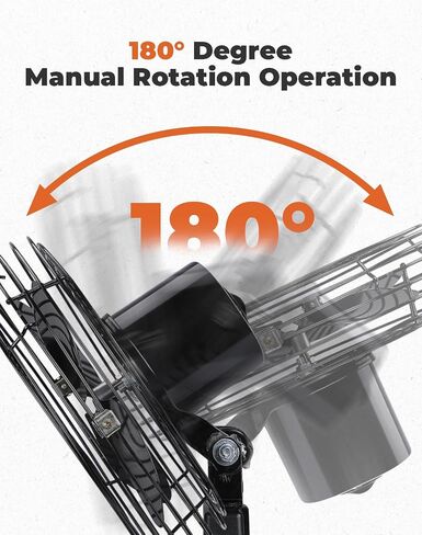 KEMIMOTO 12v Fan Cooling Fan Compatible with UTV, Car, Truck, RV, Bus, Van, 8inch Fan Blade and 2 Speed Switch Compatible with Polaris RZR Can-Am X3 Maverick Kawasaki in Saudi Arabia