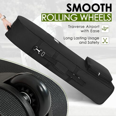 حقيبة سفر جولف ناعمة الجوانب مع أبازيم ثابتة، 1200D بوليستر أكسفورد عالي التحمل مقاوم للاهتراء، حقيبة سفر جولف قابلة للطي والمحمولة للخطوط الجوية ذات العجلات in Kuwait