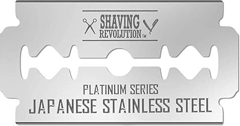 50 Count Double Edge Razor Blades - Men's Safety for Shaving Platinum Japanese Stainless Steel a Smooth, Precise and Clean Shave in Kuwait
