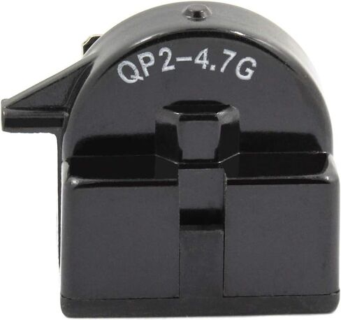 2 pack qp2-4.7g Start Relay Refrigerator ptc ohm 1pin Compatible with Vissani Danby Compressor mini Fridg-es and Coolers Black in Kuwait