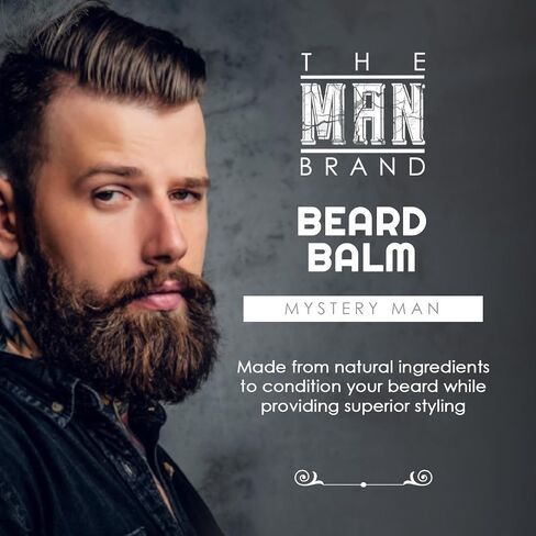 Beard Balm for Men - Natural Beeswax Based Conditioning Balm for Beard Care - Scented Beard Balm for Styling in a Round Screw Top Tin (BUSINESS AS USUAL, 1 oz / 30 ml) in Kuwait