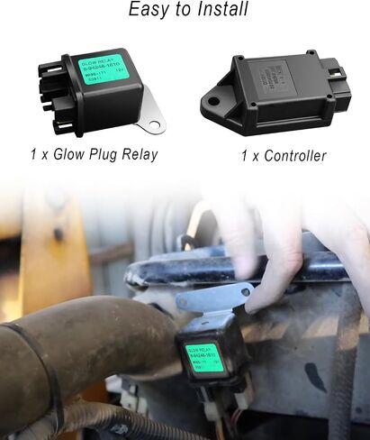Glow Plug Relay & Controller Kit Fit for Kubota D905 D902 L3710, Replace 16415-65600 16415-65660 16415-65662 in Saudi Arabia
