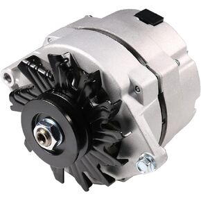 Alternator High Output 105Amp 1-Wire 10SI Self-Exciting Replacement For SBC BBC GM ADR0151 12 Volt Electrical Alternator ADR0335, 400-12340, 20-102-7, 7127-SE105, 47-4247, 3000-0505