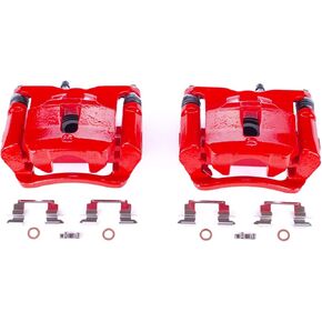 Power Stop Rear S5522 Pair of High - Temp Red Powder Coated Calipers For Chevrolet Colorado 2015-2019 GMC Canyon 2015-2020/Chevrolet Colorado 2015-2019 GMC Canyon 2015-2020 [Vehicle Specific]