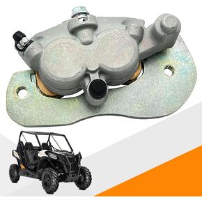 Front Left Brake Caliper & Sintered Brake Pads 705601462 Compatible with Defender 2016-2022 Maverick 2017-2022 Commander 2021-2022,705601887