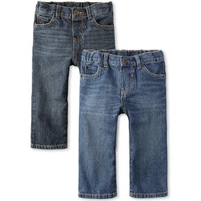 The Children's Place Baby Boys' and Toddler Multipack Basic Straight Leg Jeans
