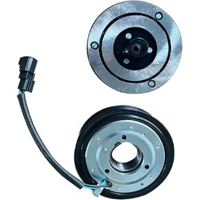 AC Compressor Clutch Assy for F-ord Mustang 5.0 L 5.2 L 2011 2012 2013 2014 2015 2016 2017Auto Air Compressor Clutch Oil Assembly Kit Pulley Bearing Coil Plate DKS-17DS Compressor