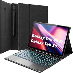 GreenLaw Samsung Galaxy Tab A8 Keyboard Case, Multi-Gesture Smart Touchpad, Magnetic Detachable, Type-C Rechargeable Case with Keyboard for Galaxy Tab A8 10.5 inch (SM-X200/X205/X207), Black