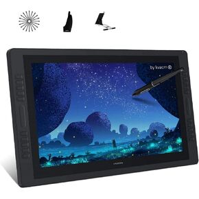 HUION KAMVAS Pro 16 Graphics Drawing Tablet with Screen Full-Laminated Graphics Monitor with Battery-Free Stylus Tilt Pen 8192 Pressure 6 Hot Keys Touch Bar - 15.6inch Graphic Tablet for PC/MAC/Linux