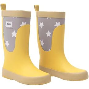7AM Unisex Toddler Rain Boot - Comfortable Waterproof Natural Rubber Boots for Toddler & Kid, Anti-Slip | Rainwear Collection
