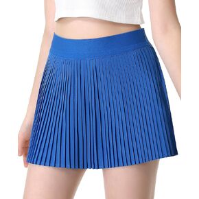 Girls Pleated Athletic Skirts with Shorts 2 in 1 Tennis Skorts with Pocket High Waist Golf Skirt for Youth Kids