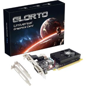 Glorto GeForce GT 730 4G GDDR5 Low Profile Graphics Card, PCI Express 2.0 x8, HDMI/DVI/VGA, Entry Level GPU for PC, SFF and HTPC, Compatible with Windows 11