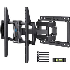 Pipishell Full Motion TV Wall Mount for Most 37-75 inch TVs up to 100 lbs, Wall Mount Bracket with Dual Articulating Arms, Swivel, Tilt, Max VESA 600x400mm, TV Mount Fits 12"/16" Wood Studs, PILF6