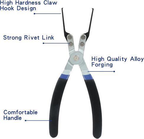 كماشة مجتذب التتابع للسيارات أداة سحب الصمامات المعدنية أداة إزالة الصمامات للسيارة (أسود) in Kuwait