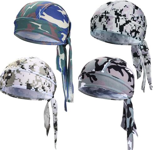 Chuangdi Sweat-Wicking Beanie Cap Skull Cap ، قبعات القراصنة سريعة الجفاف للرجال والنساء, ألوان متعددة, L in Kuwait