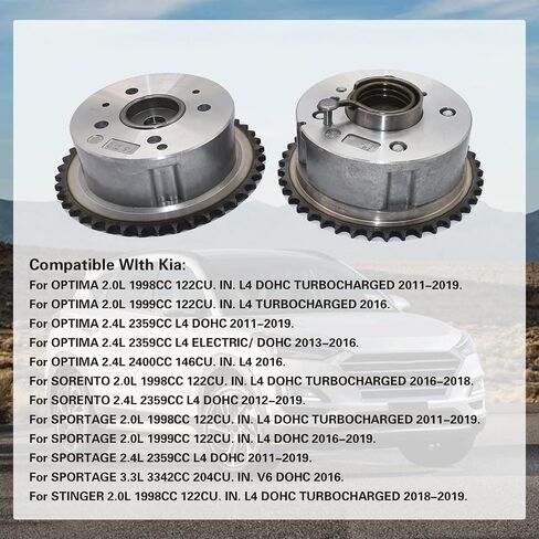 243502G750 Engine Timing Camshaft VVT Sprockets Compatible With Hyundai Sonata Santa 2013-2018 Compatible With Kia Sorento Optima Sportge 2011-2019 243702G751 24370-2G750 918-702 in Saudi Arabia