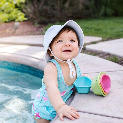 green sprouts Baby Girls' Breathable Swim & Sun Bucket Hat in Kuwait