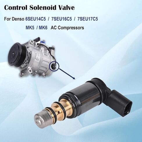 استبدال صمام الملف اللولبي للتحكم في ضاغط التيار المتردد لـ Denso 6SEU14C / 7SEU16C/ MK5 / MK6 لأودي A3، A4 GOLF، GTI، JETTA، PASSAT، TIGUAN in Kuwait