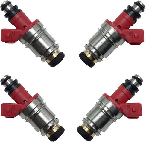 4 قطعة حاقن الوقود 16600-86G00-يصلح لنيسان D21 1990-1994 2.4L/لنيسان بيك اب 1995 2.4L in Kuwait