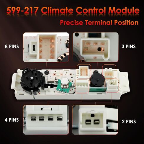 599-217 وحدة التحكم في المناخ الأمامي وحدة لوحة تكييف الهواء مع 3 أزرار، متوافقة مع 1996-2020 Chevy GMC Express Savana 1500 2500 3500 G30 Astro Cargo، يستبدل # 15773678 in Saudi Arabia