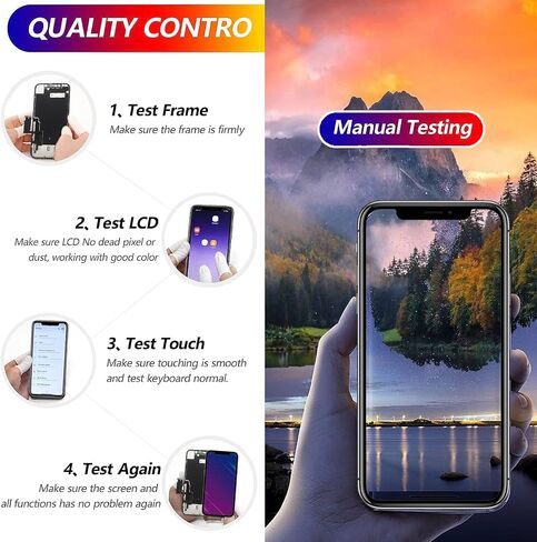 مجموعة استبدال الشاشة SIMDOG لهاتف iPhone 12 Pro Max مقاس 6.7 بوصة، شاشة LCD عالية الدقة بالكامل محول رقمي لشاشة تعمل باللمس ثلاثية الأبعاد مجموعة كاملة + أدوات إصلاح + واقي شاشة in Kuwait