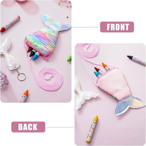 30 جهاز كمبيوتر شخصى حورية البحر الذيل عملة المحفظة الملونة الترتر سلاسل المفاتيح حورية البحر الذيل الترتر Crossbody عملة المحفظة أكياس عكسها الترتر بريق سلاسل المفاتيح للأطفال الفتيات حورية البحر حفلة عيد ميلاد تفضل حقيبة جودي in Kuwait