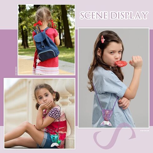 30 جهاز كمبيوتر شخصى حورية البحر الذيل عملة المحفظة الملونة الترتر سلاسل المفاتيح حورية البحر الذيل الترتر Crossbody عملة المحفظة أكياس عكسها الترتر بريق سلاسل المفاتيح للأطفال الفتيات حورية البحر حفلة عيد ميلاد تفضل حقيبة جودي in Kuwait