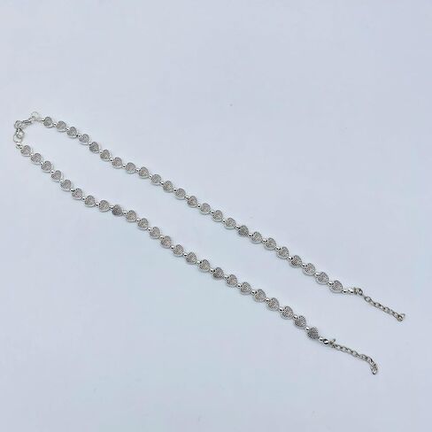 ANDYWARS FASHION Ethnic Pearl Oxidized Silver Anklets for Women and Girls, Pearl Payal, Ankel, Affordable Anklets, Body Jewelry, Trending Anklets, Indian Jewelry Anklets in Saudi Arabia