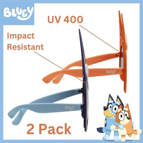 Sun-Staches Bluey Official Sunglasses | Dress up as Bluey, Bingo, Socks or Muffin | UV 400 | One Size Fits Most in Saudi Arabia