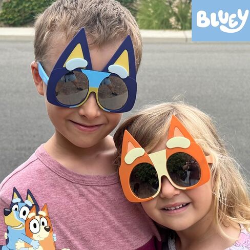 Sun-Staches Bluey Official Sunglasses | Dress up as Bluey, Bingo, Socks or Muffin | UV 400 | One Size Fits Most in Saudi Arabia