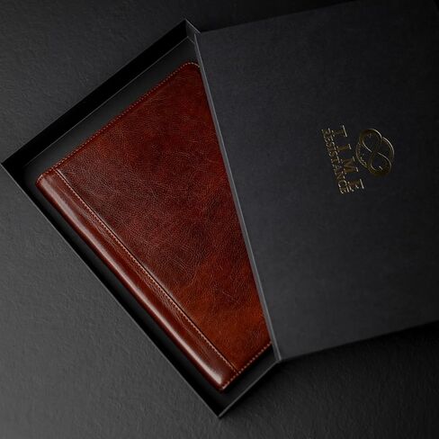 Time Resistance Leather Portfolio – Tablet size Leather Document Case – Small Briefcase Made in Italy in Saudi Arabia