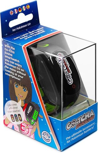 Go-tcha Evolve (Go-tcha 2) LED-Touch Wristband Watch for Pokemon Go with Auto Catch and Auto Spin - Black/Green in Kuwait