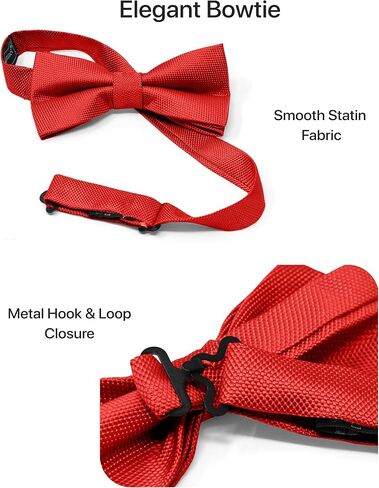 Umo Lorenzo Kids Suspender and Bowtie Sets - Adjustable Y Shape Suspenders for Boys Ages 4-12 in Saudi Arabia