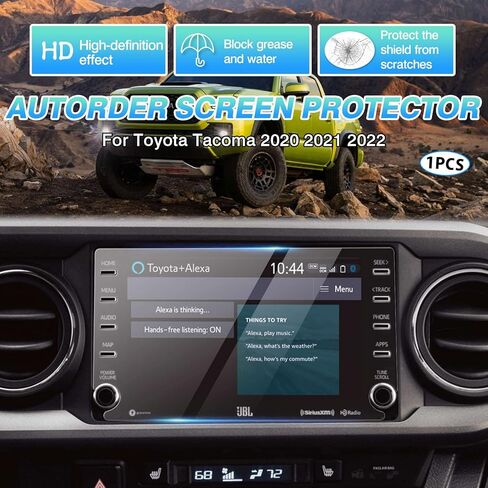 Autorder Custom Fit for Screen Protector Toyota 4Runner 2020 2021 2022 2023 Accessories Tempered Glass 9H Navigation Touchscreen Protective Film(8 Inch) in Kuwait