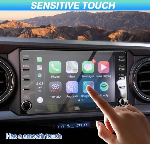 Autorder Custom Fit for Screen Protector Toyota 4Runner 2020 2021 2022 2023 Accessories Tempered Glass 9H Navigation Touchscreen Protective Film(8 Inch) in Kuwait