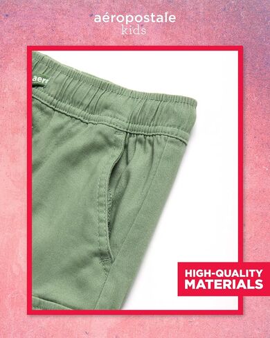 AEROPOSTALE Girls' Skort Set - 2 Piece Jersey Graphic Tee and Twill Cargo Scooter Skorts - Summer Outfit for Girls (7-16) in Saudi Arabia