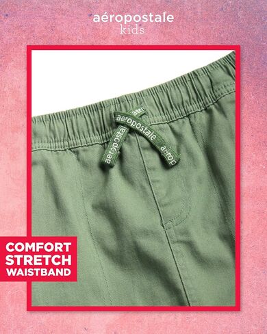 AEROPOSTALE Girls' Skort Set - 2 Piece Jersey Graphic Tee and Twill Cargo Scooter Skorts - Summer Outfit for Girls (7-16) in Saudi Arabia