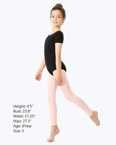 Stelle Girl's Footless Tights Ultra Soft Dance Tights for Ballet, Gymnastics, School (Toddler/Little Kid/Big Kid) in Saudi Arabia