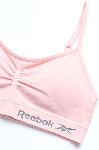 Reebok Girls' Training Bras - 2 Pack Racerback Crop Cami Bralette with Removable Pads - Soft Seamless Bra for Girls (6-16) in Saudi Arabia