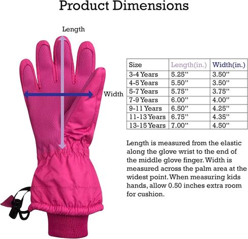 N'Ice Caps Kids Waterproof Winter Thinsulate Warm Gloves in Kuwait