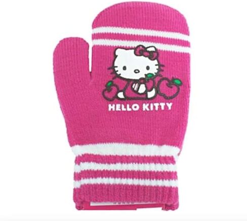 Hello Kitty Apple Mitten - إكسسوار شتوي للأطفال الصغار والفتيات الصغيرات - منتج مرخص رسميًا in Kuwait